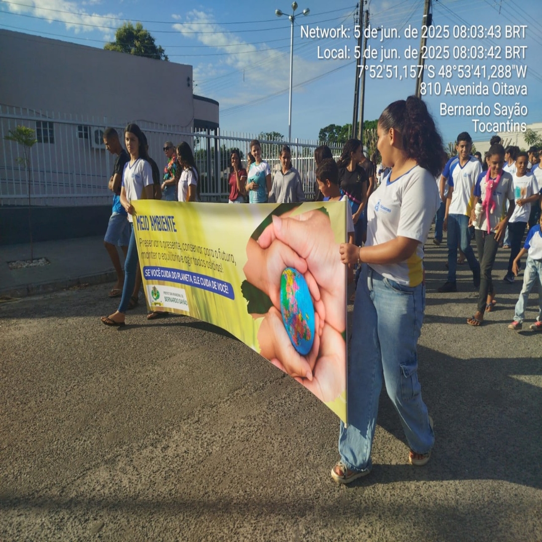 Bernardo Sayão realiza Caminhada Ecológica em comemoração ao Dia Mundial do Meio Ambiente